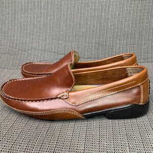 Giorgio Brutini Mens Leather Loafers Slip-On Dress Shoes Size 10M Brown & Black